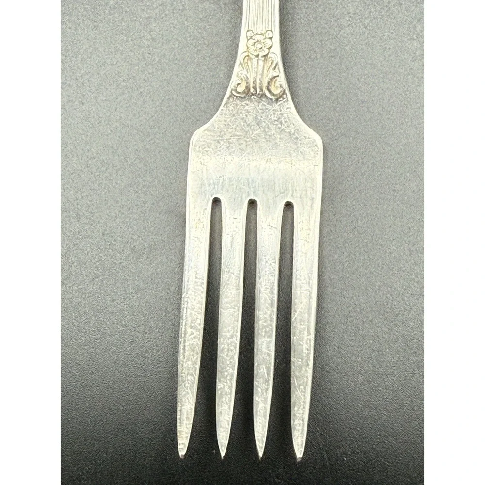 Vintage Oneida Wm A Rogers Silverplate Grille Forks Avenue Pattern 1939 Set Of 6